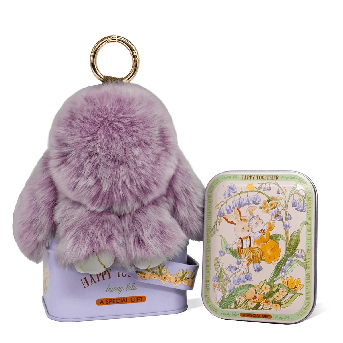 Handcrafted Soft Bunny Charm: Adorable Plush Rabbit Toy Keychain - Image 18