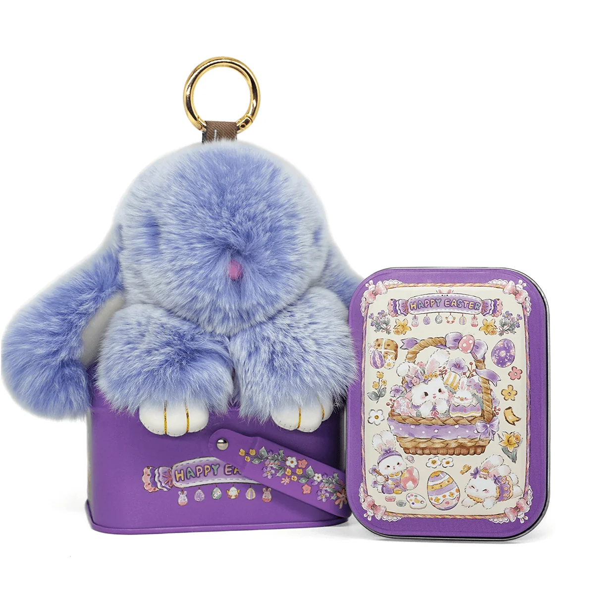 Handcrafted Soft Bunny Charm: Adorable Plush Rabbit Toy Keychain - Image 22